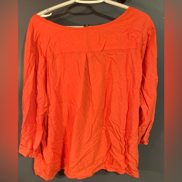 Penningtons Women's Coral Top 2X - Picture 6 of 6